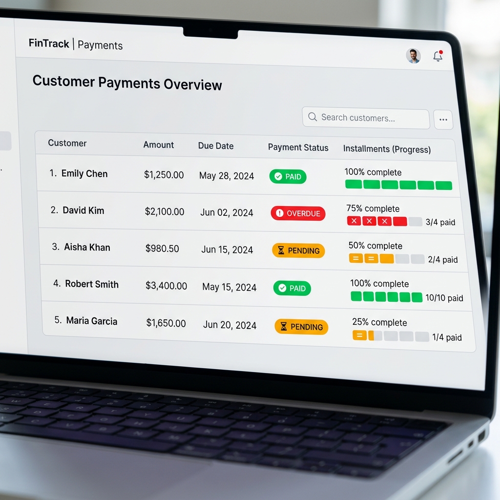 Installments Dashboard